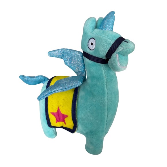 Epic Games Other - Fortnite Loot Llama Plush Blue Pegasus Unicorn Wings Stuffed Toy 7 Inch